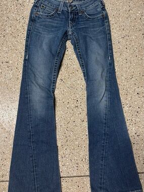 True Religion Women's Blue Boot-Cut Jeans